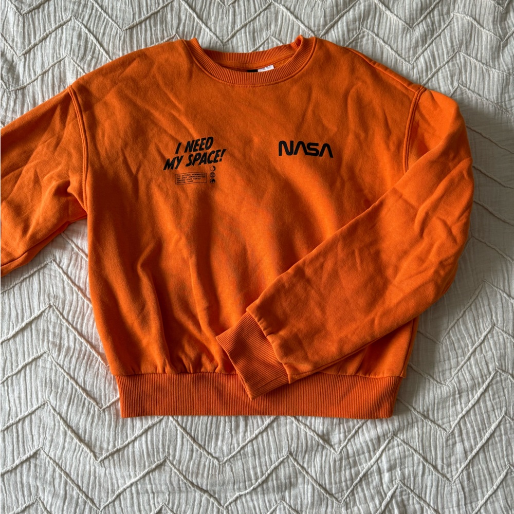 I Need Space Orange Crewneck Sweater